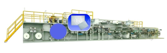 3 Ply Servo Control Underpad Machine 450MM 600MM 900MM